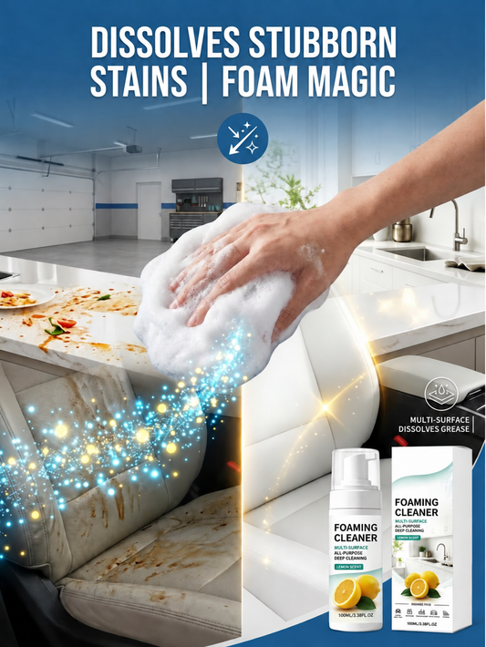 Multipurpose Foam Cleaner (100ml/bottle) — Suitable for both automotive and household use.