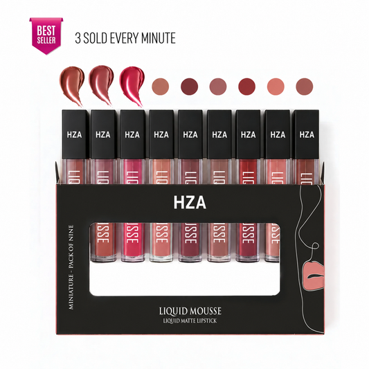 Liquid Lipstick Pack Of 9 Minis💄